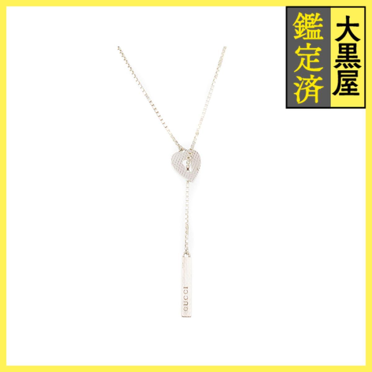 GUCCI グッチ ネックレス ハートロックラリエットネックレス 約6.2g 2148103914355拍卖
