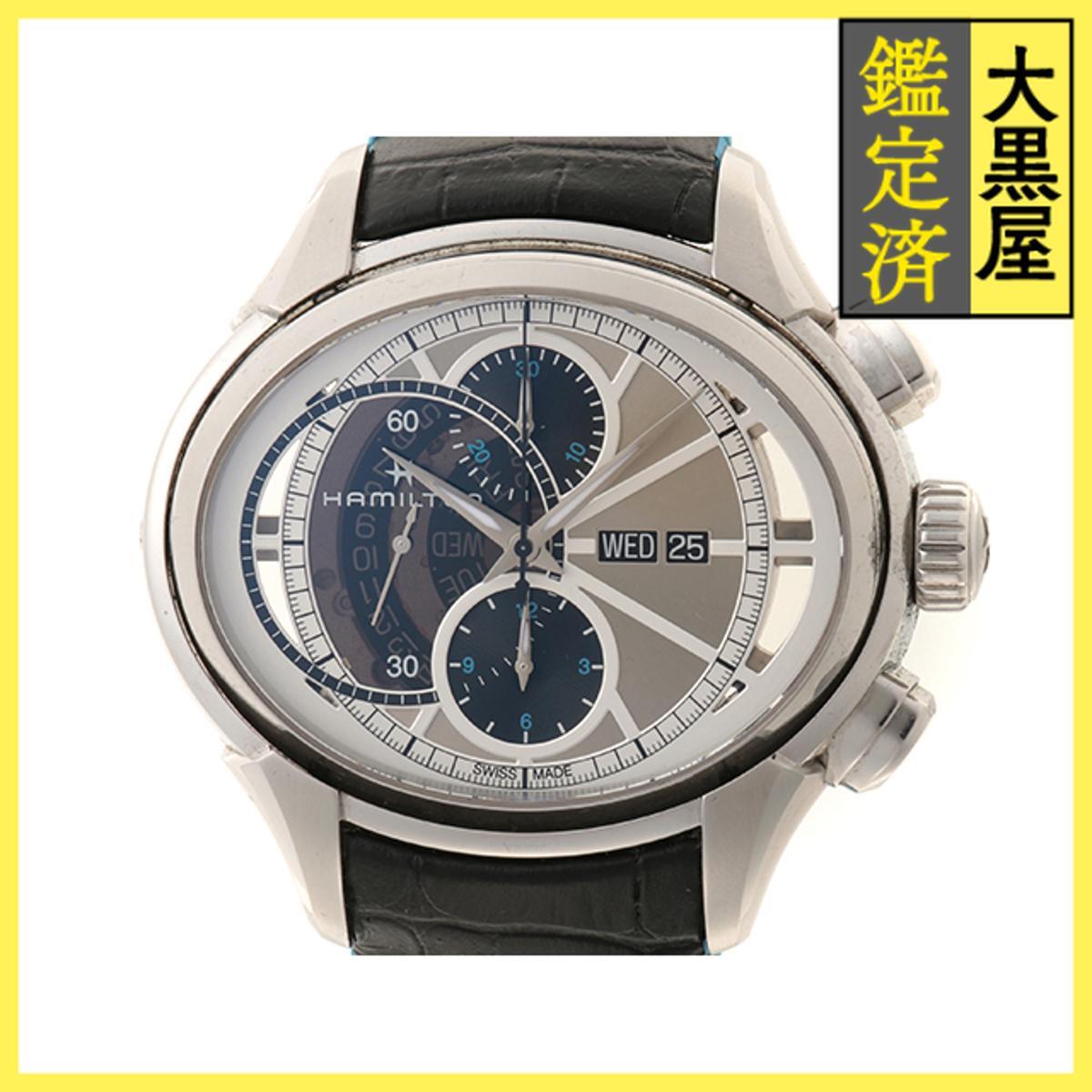 HAMILTON ハミルトン ジャズマスターFACE2FACE2 H32866781 SS/レザー 自動 シルバー 男性用/Men's拍卖