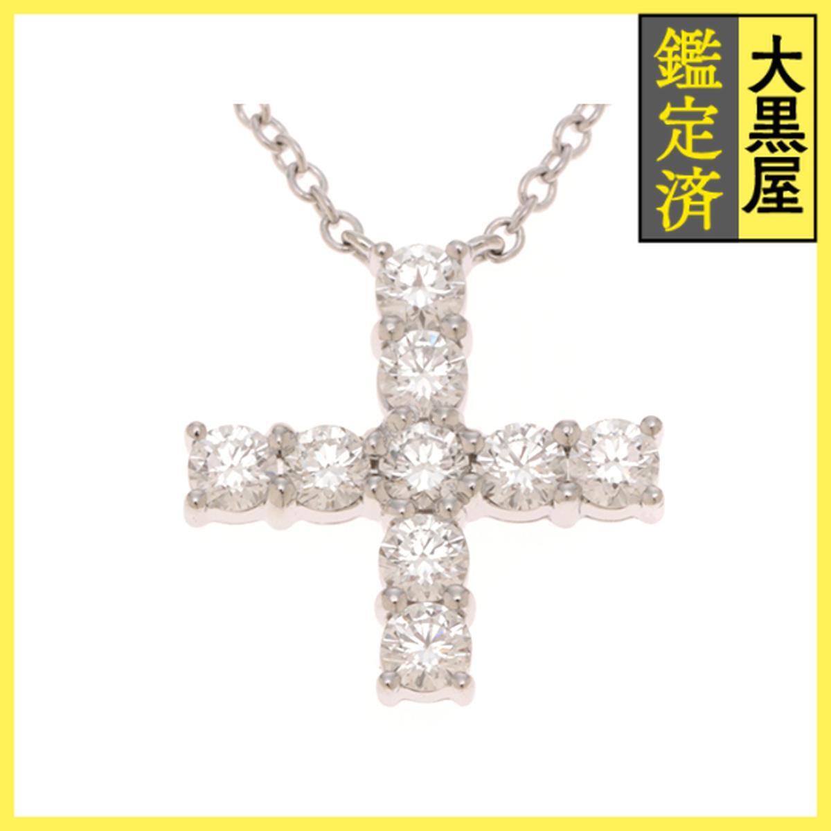 HARRY WINSTON ハリー・ウィンストン ネックレス ミニクロス・ペンダント PEDPREMCRMC プラチナ950拍卖