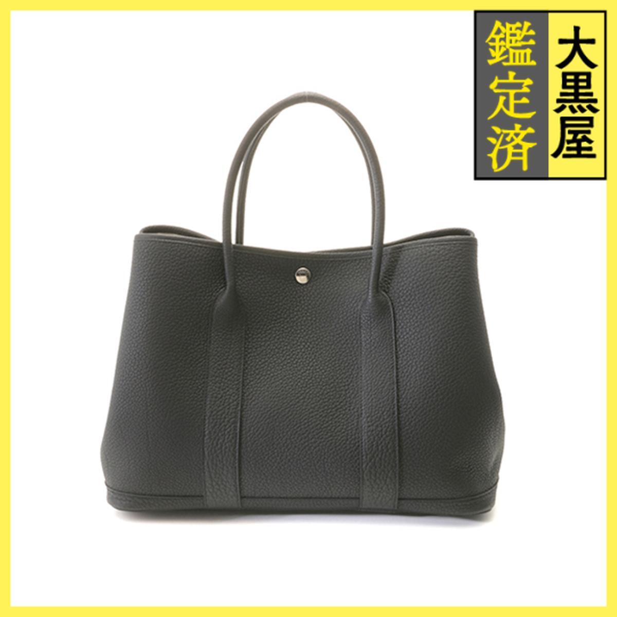 HERMES エルメス ガーデンパーティPM U刻印(2022年)  ブラック/SV拍卖