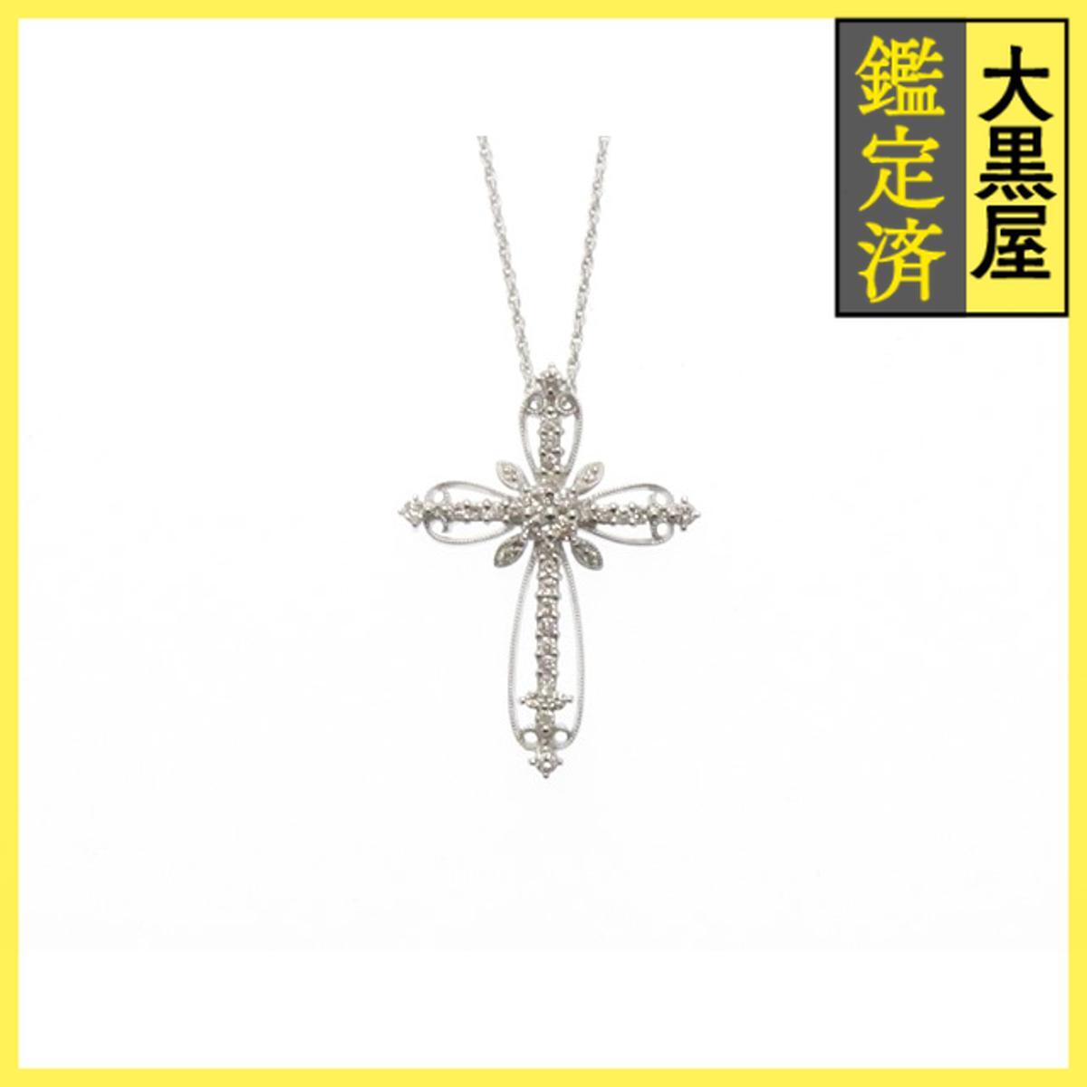 JEWELRY ノンブランド ジュエリー ネックレス K18ホワイトゴールド ダイヤモンド0.61ct 重さ7.8g拍卖