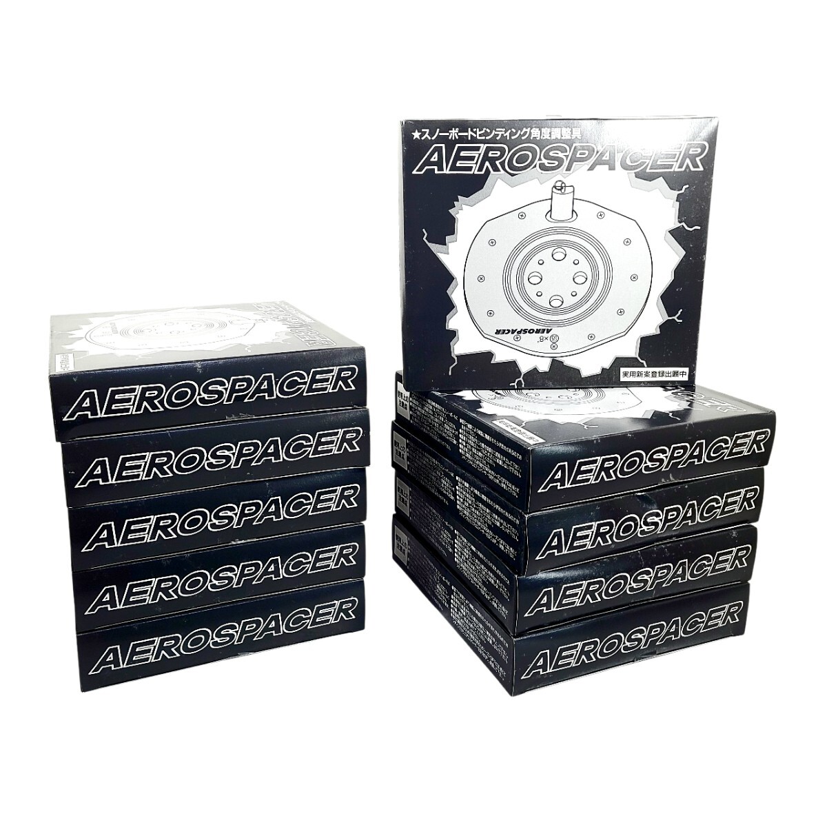 Ye2188LL 未使用品 AEROSPACER エアロスペーサー 10個セットまとめ売り!! スノーボードビンディング角度調整具 4x4/3D対応 拍卖