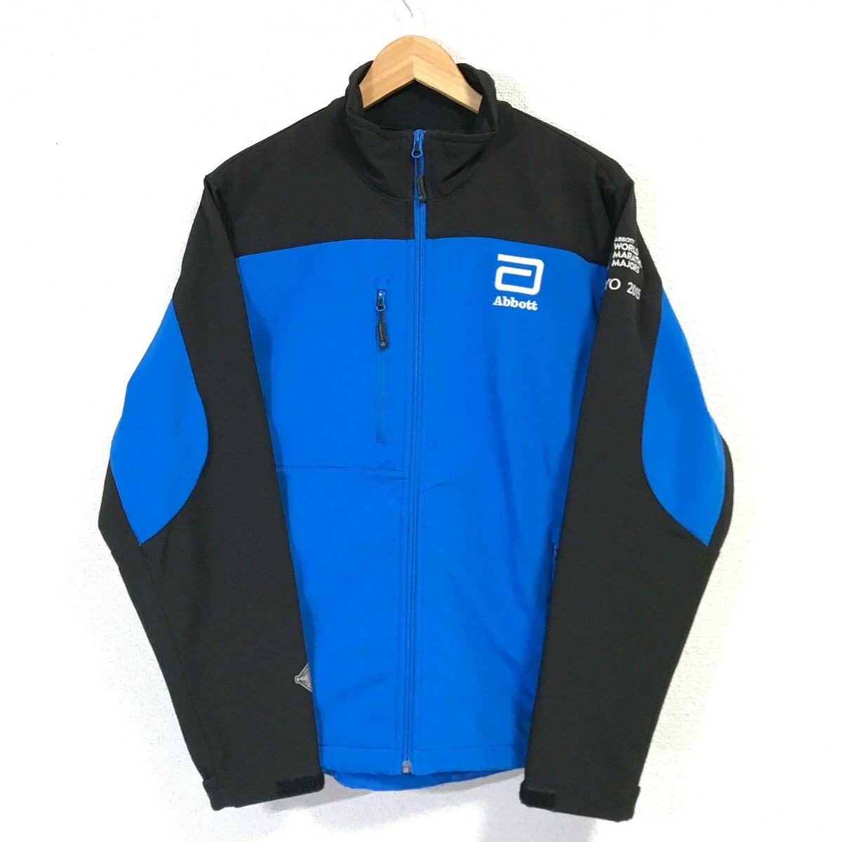 Ye2080dL Abbott アボット ワールドマラソンメジャーズ TOKYO 2015 サイズS ジップアップジャケット ブルー メンズ STORMTECH社 スポーツ拍卖
