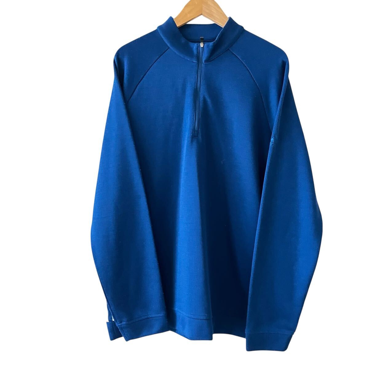 Ye2240cc adidas アディダス 3本ライン ハーフジップ ジャージ トラックジャケット 長袖 サイズL メンズ プルオーバー ブルー拍卖