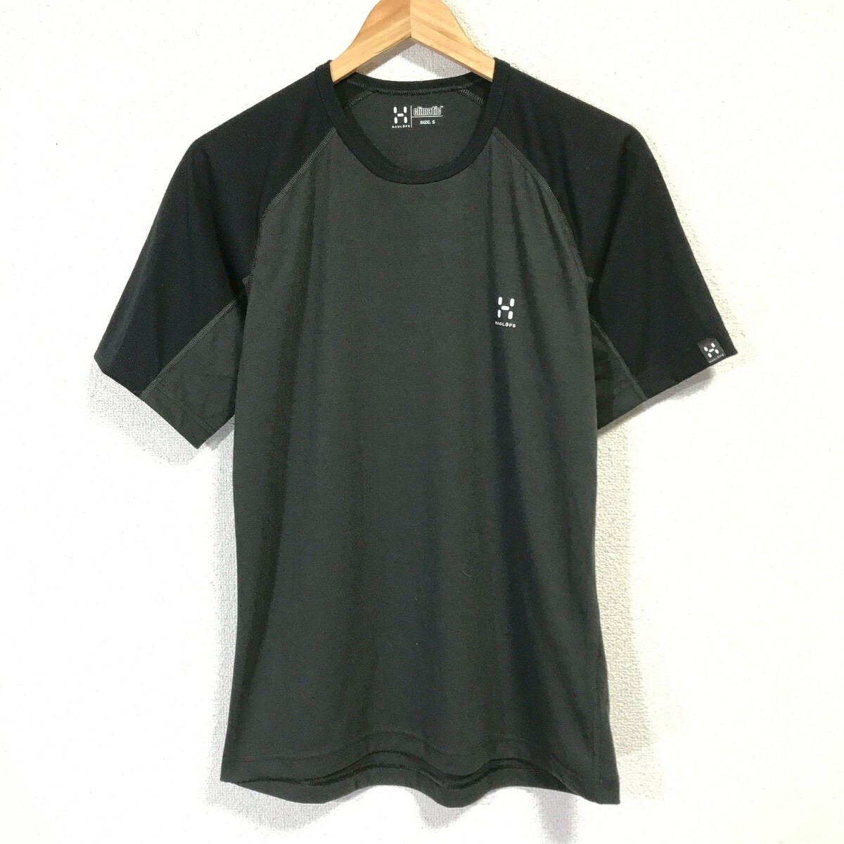 Ye2321dL HAGLOFS ホグロフス CLIMATIC 速乾Tシャツ 半袖Tシャツ サイズS メンズ ブラック 黒 アウトドア トレッキング 登山 拍卖