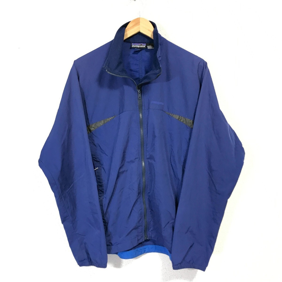 Ye2337dL patagonia パタゴニア サイズMインテグラルジャケット ジップアップジャケット ネイビー×ブルー メンズ アウトドア 古着拍卖