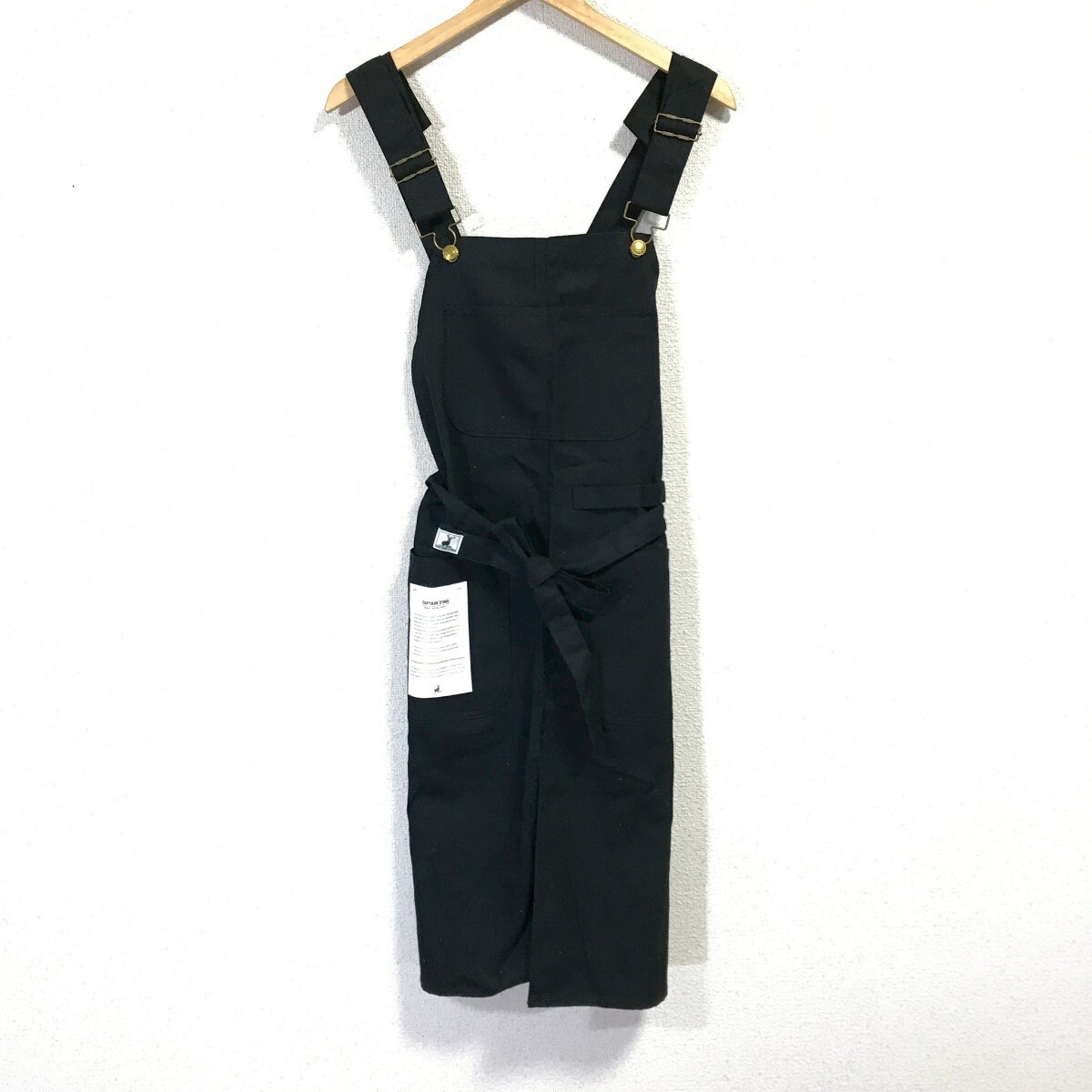 Ye2360dL CAPTAIN STAG キャプテンスタッグ エプロン アウトドア DIY 作業 キャンプ たすき掛け X型 フリーサイズ 男女兼用 ブラック拍卖