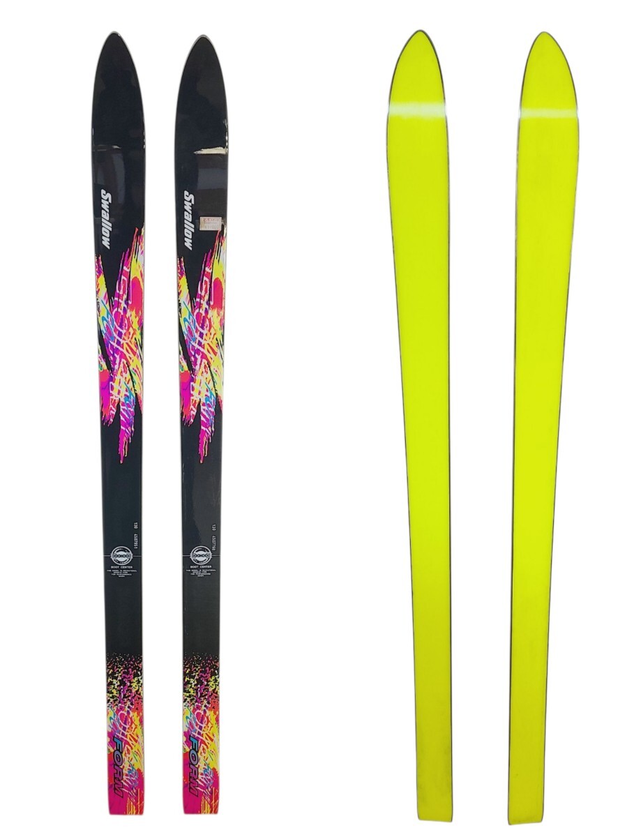 Ye2390LL◎未使用品 SWALLOW スワロー FORM スキー板 130cm スキー板 ジュニア 子供 キッズ ブラック 黒 アウトドア拍卖