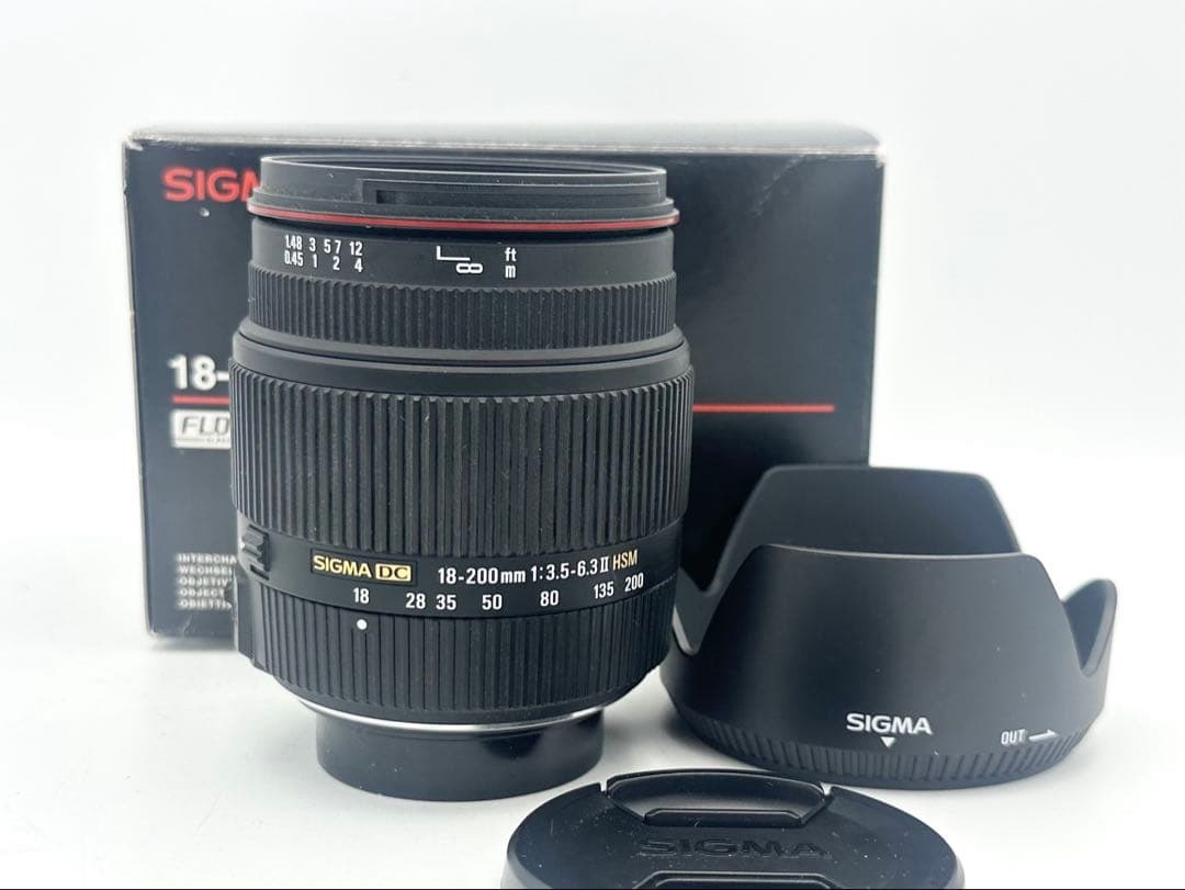 【1円スタート】SIGMA 18-200mm F3.5-5.6 II DC HSM 動作確認済み拍卖