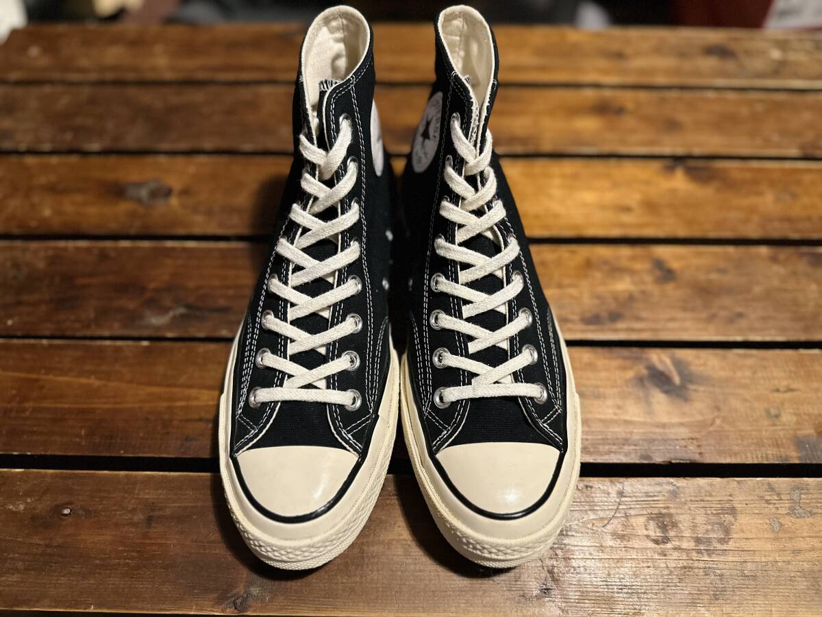 コンバース chuck Taylor チャックテイラー ct70 オールスター CONVERSE 三ツ星 ハイカット HI ブラック 26.0 26拍卖
