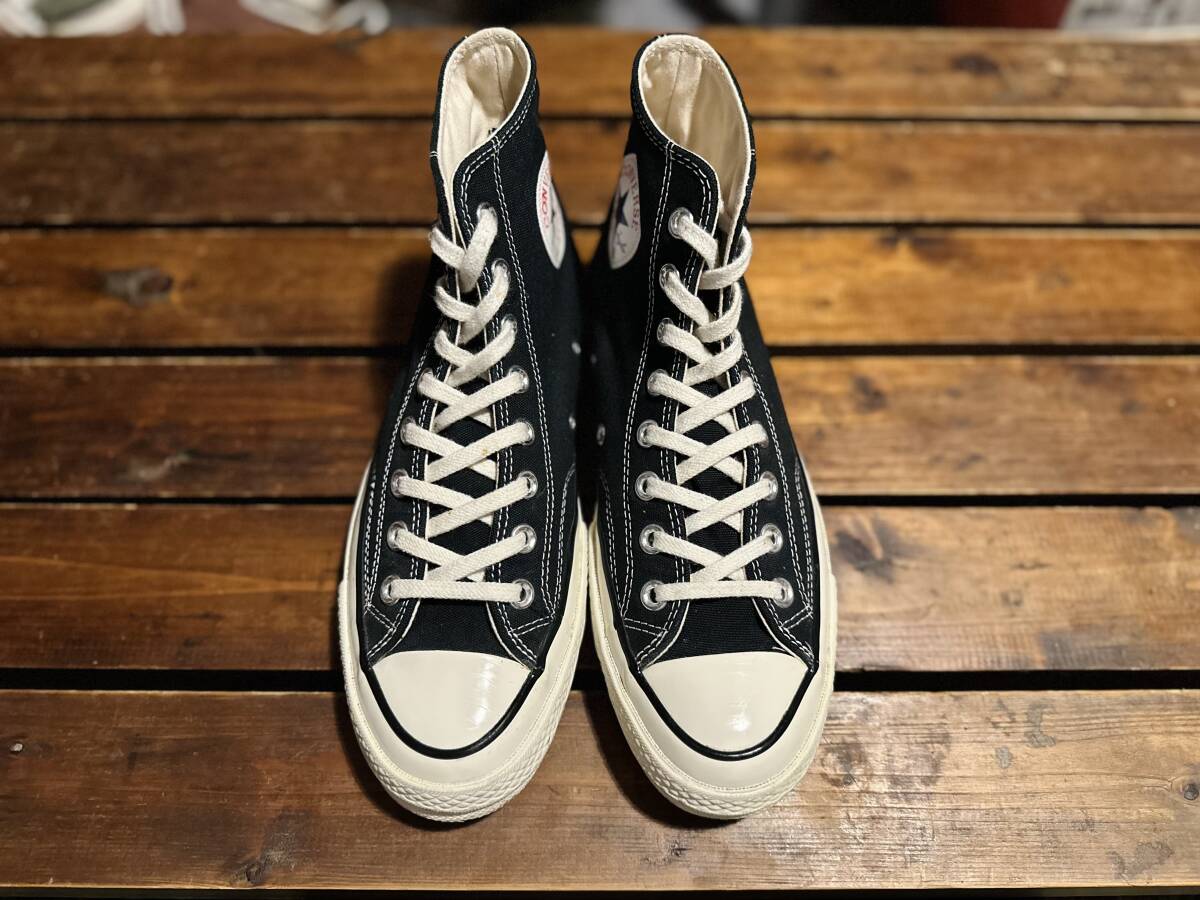 コンバース chuck Taylor チャックテイラー ct70 オールスター CONVERSE 三ツ星 ハイカット HI 旧タグ 旧パッチ 25.5拍卖