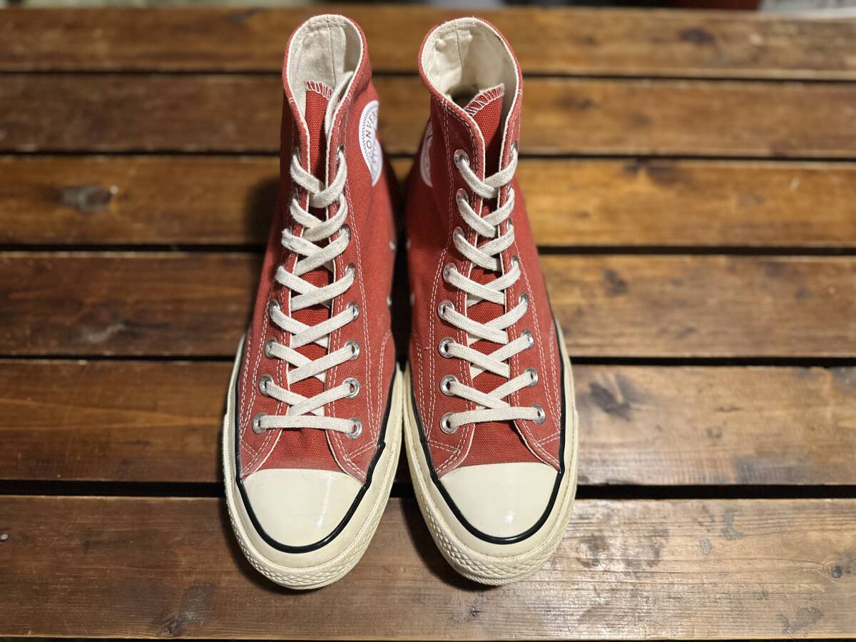コンバース chuck Taylor チャックテイラー ct70 オールスター CONVERSE 三ツ星 ハイカット HI 旧タグ 旧パッチ 26.0 レッド拍卖