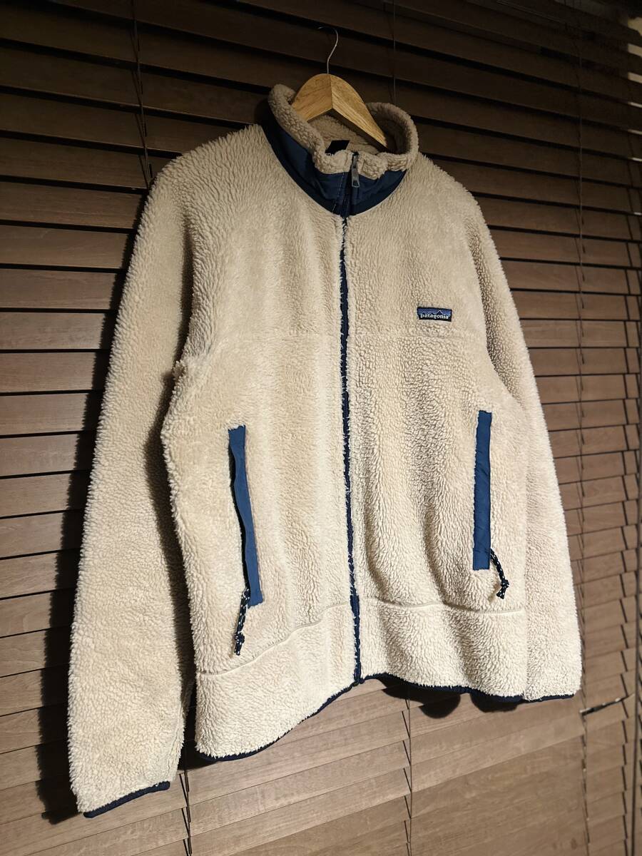 パタゴニア レトロX ジャケット 初期 フリース ボア パイル patagonia レトロカーディガン カーディガン USA PEF 後期 L ナチュラル拍卖