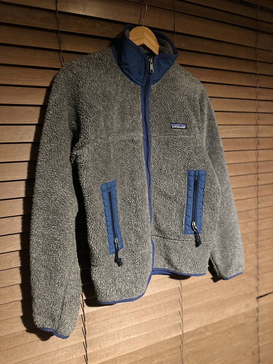 パタゴニア レトロX ジャケット 初期 フリース ボア パイル patagonia レトロカーディガン カーディガン USA PEF グレー S拍卖