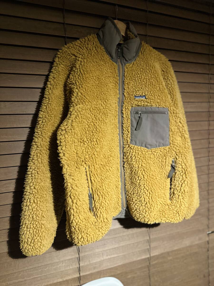 patagonia パタゴニア フリース ボア クラシック レトロカーディガン ジャケット ゴールド テキーラゴールド レトロX M拍卖
