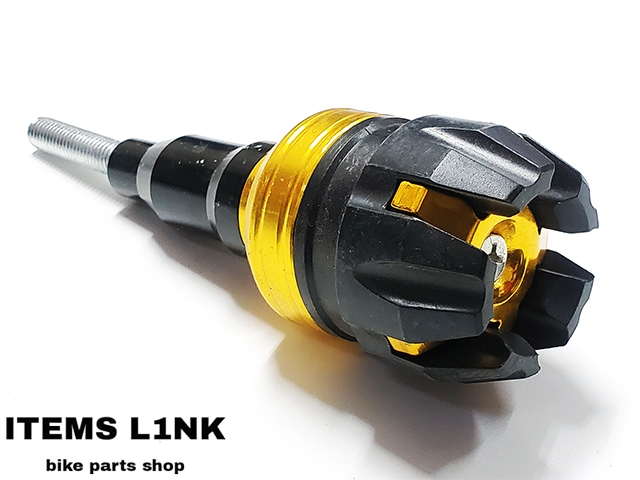 LK12-1GD マフラー サイレンサー スライダー ガード 金 YZF-R1 YZF-R3 YZF-R6 YZF-R25 YZF-R125 MT-25 MT-03 MT-07 汎用拍卖