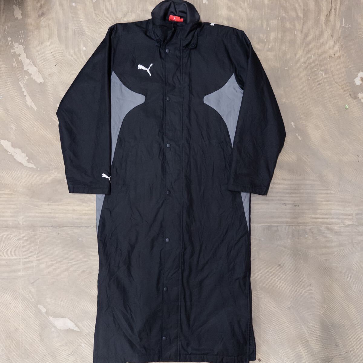 PUMA プーマ ナイロン ベンチコート サッカー ブラック S拍卖