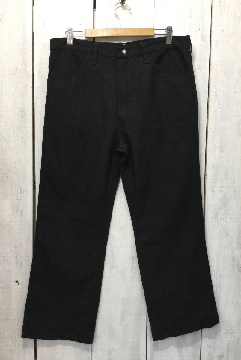 Wrangler ラングラー メキシコ製 ランチャードレスジーンズ スタプレ 黒系 W35 L32 メンズL 良品拍卖