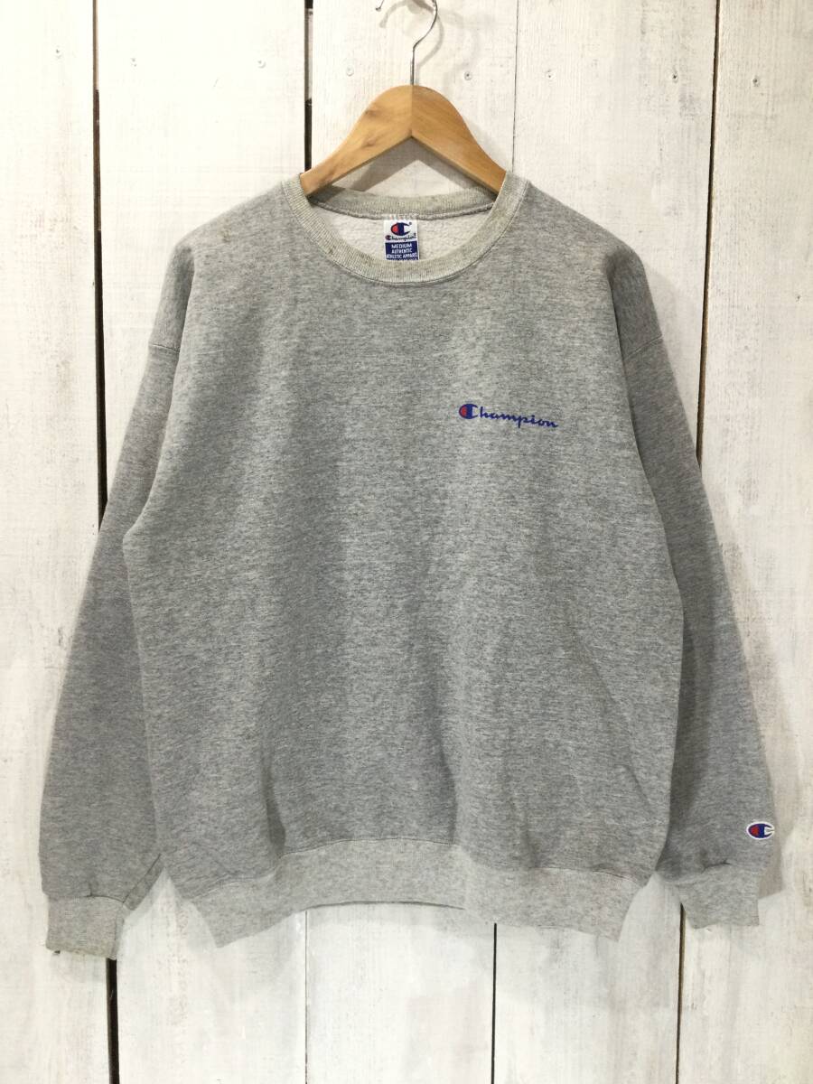 Champion チャンピオン メキシコ製 トリコタグ ワンポイント スウェット スウェットシャツ トレーナー メンズM 状態良好拍卖