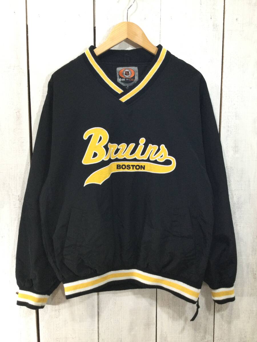 NHL プロスポ プロホッケー ナイロン チームロゴジャケット プルオーバージャケット メンズM 良品綺麗拍卖