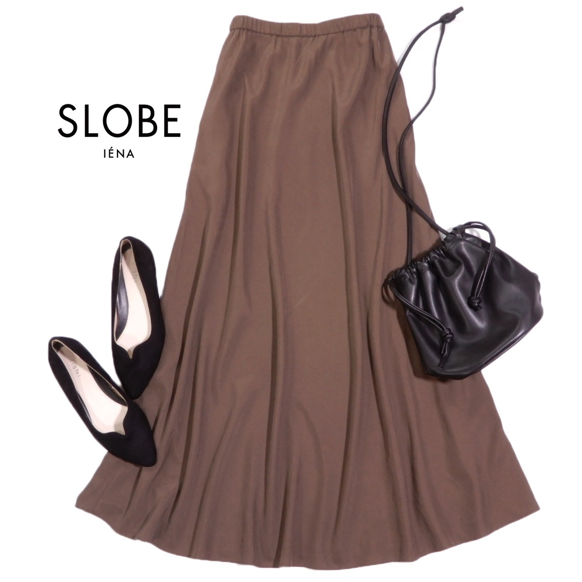 スローブイエナ SLOBE IENA 大人可愛い☆フィブリル マーメイド スカート 36拍卖