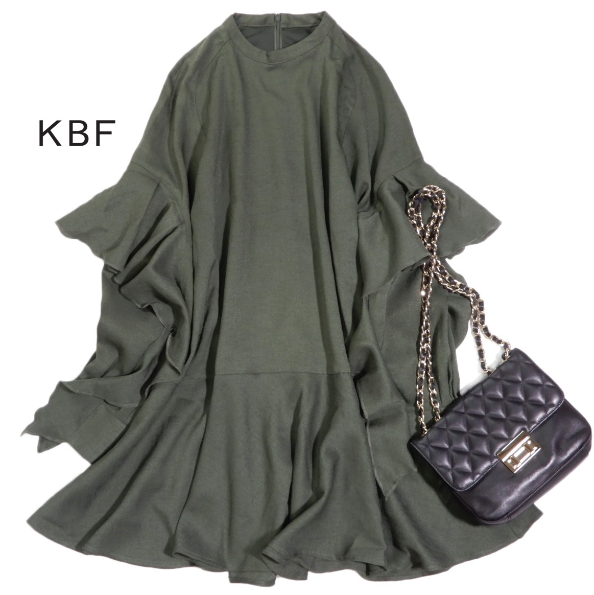 アーバンリサーチ KBF URBAN RESEARCH 可愛い☆フリルスリーブ ミニ ワンピース ONE拍卖