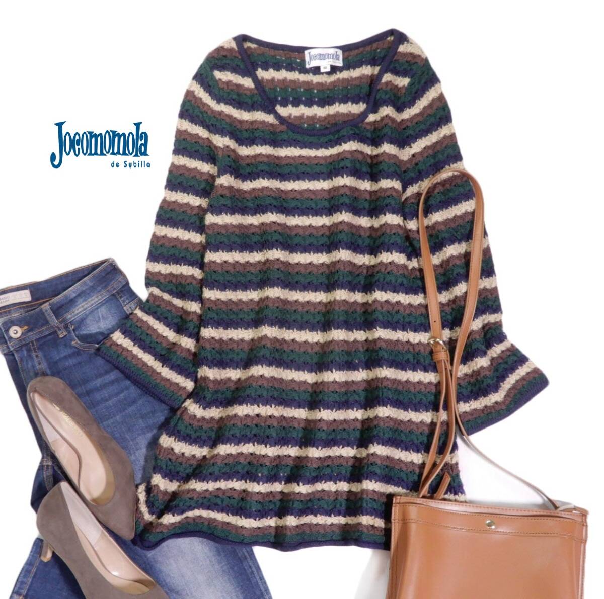 ホコモモラ シビラ Jocomomola 可愛い☆ニット チュニック プルオーバー 40拍卖