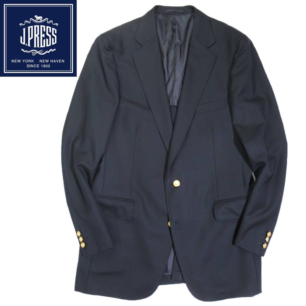 希少!ジェイプレス J.PRESS ◆ 金ボタン 紺ブレ デザイン ジャケット T3 C100~104 W86~90 T193~197 トールサイズ 大きいサイズ XL XXL拍卖