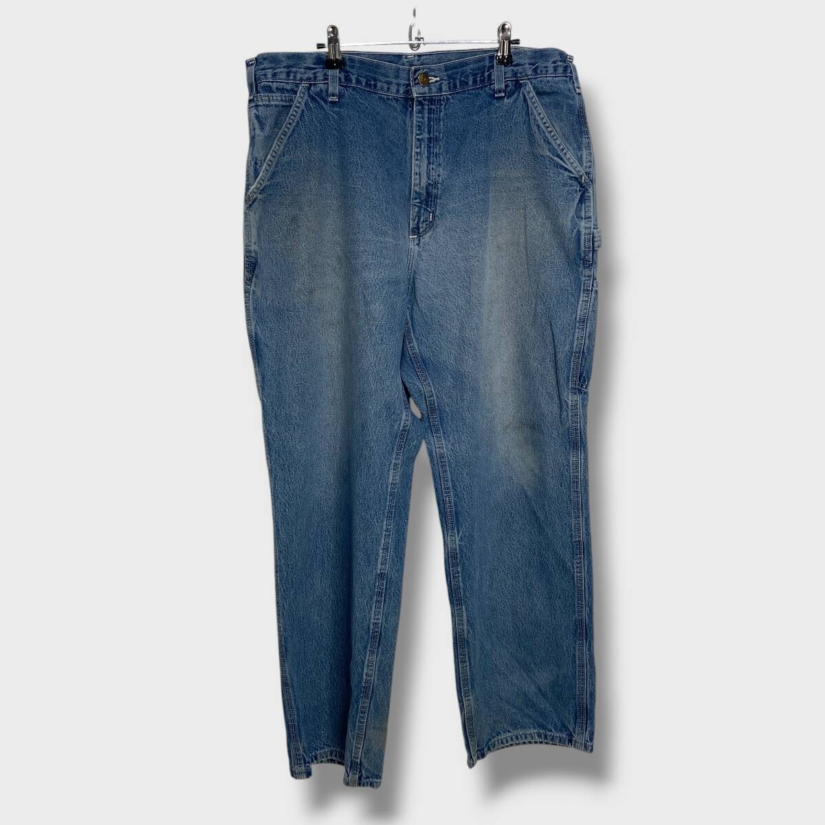 送料無料☆Carhartt☆カーハート☆デニムペインターパンツ☆ワークパンツ☆フェード☆インディゴ☆W38L30☆J25M拍卖