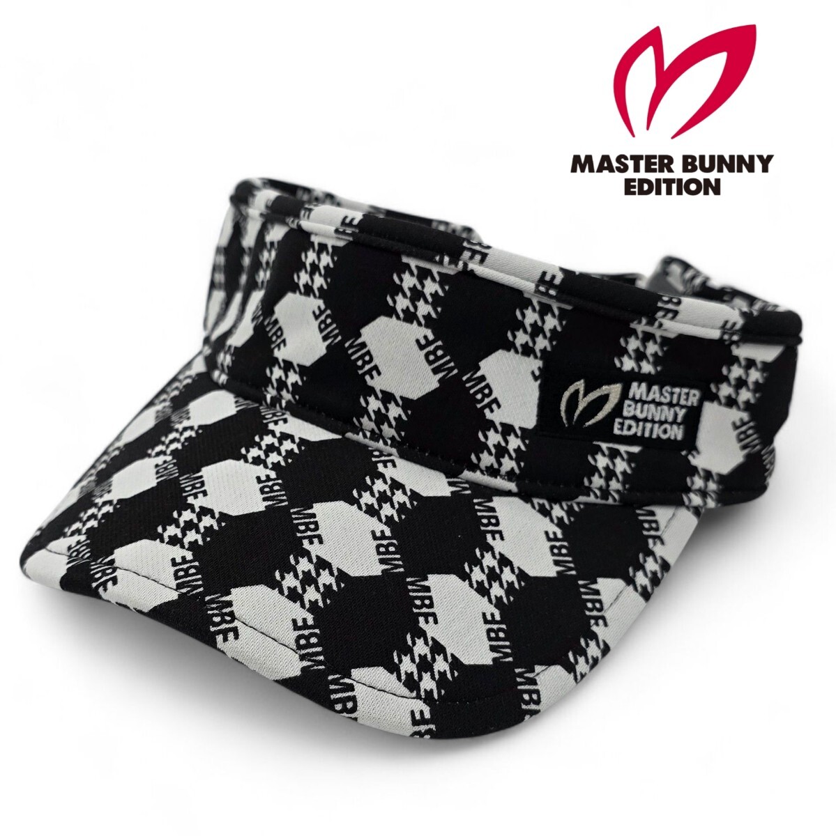 ★新品正規品 PEARLYGATES/ マスターバニーエディション 千鳥×ロゴ柄バイザー〈モノグラム柄〉 (UNISEX)拍卖