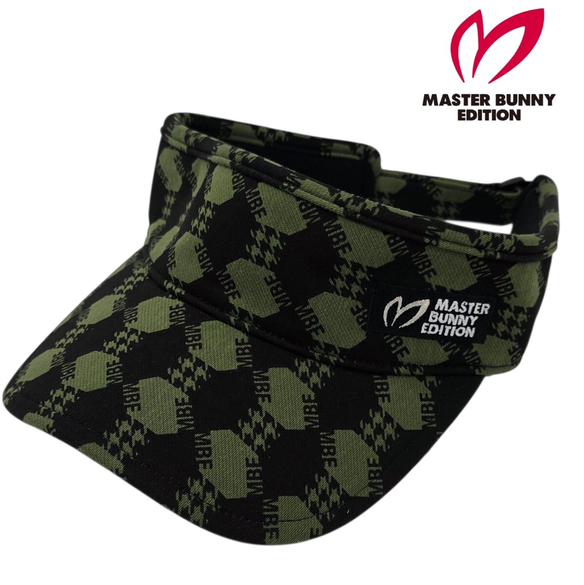 ★新品正規品 PEARLYGATES/ マスターバニーエディション 千鳥×ロゴ柄バイザー〈モノグラム柄 (UNISEX)拍卖