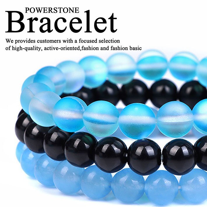 ブレスレット メンズ レディース 天然石 3個セット パワーストーン オニキス 8mm アクセサリー 3連 7986719 (11) 新品 1円 スタート拍卖