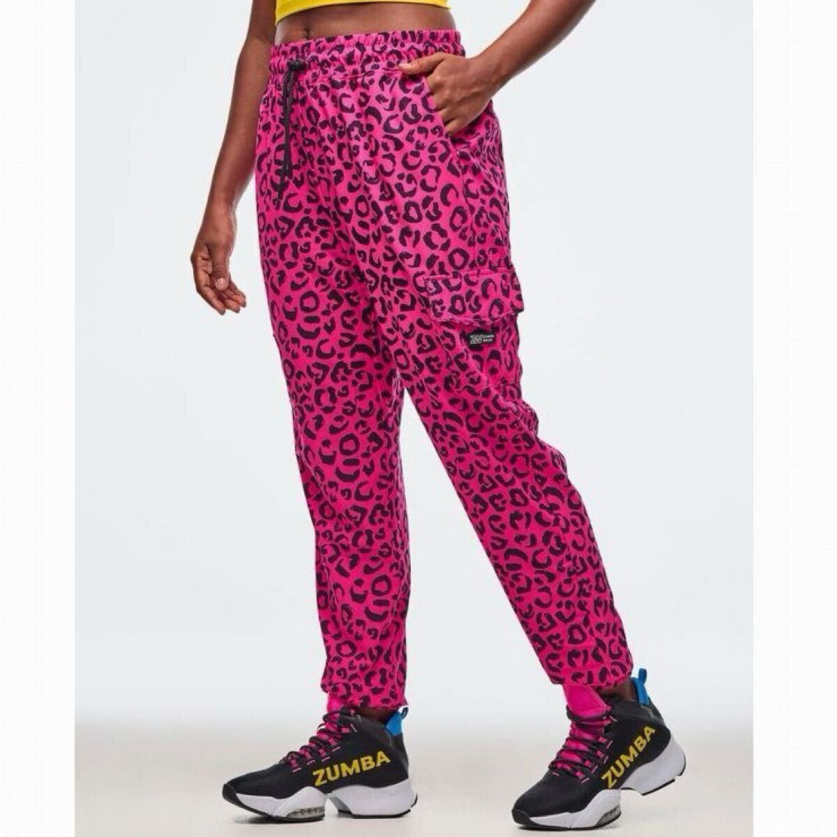 【正規品・新品】★ZUMBA・ズンバ★ S ヒョウ柄 ピンク パンツ拍卖