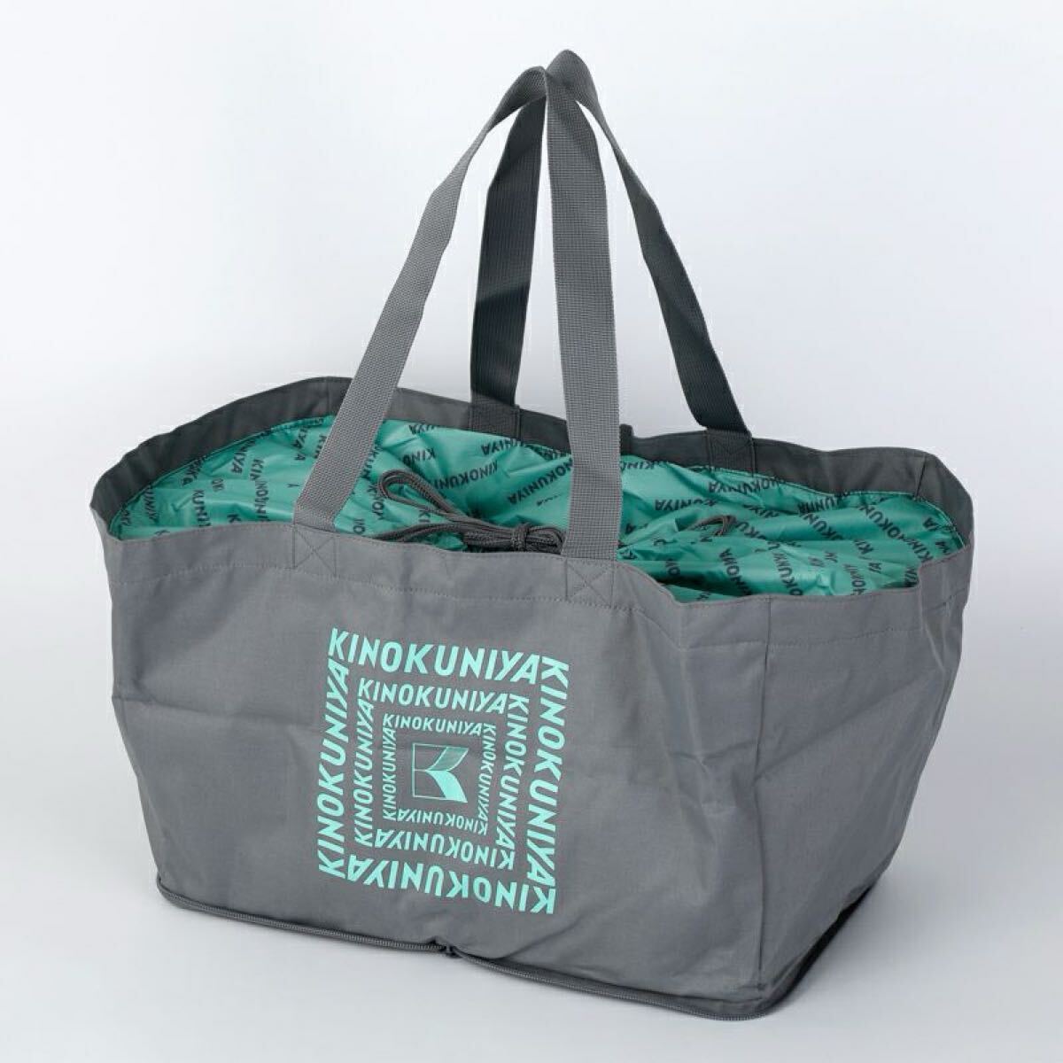 【新品未開封】紀ノ国屋 折りたためる保冷カゴバッグ ライトグレー拍卖