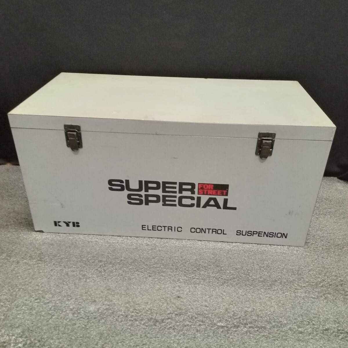 当時物★KYBサスペンション化粧箱・木製収納ボックス 外寸670×330×315mm キズ有拍卖