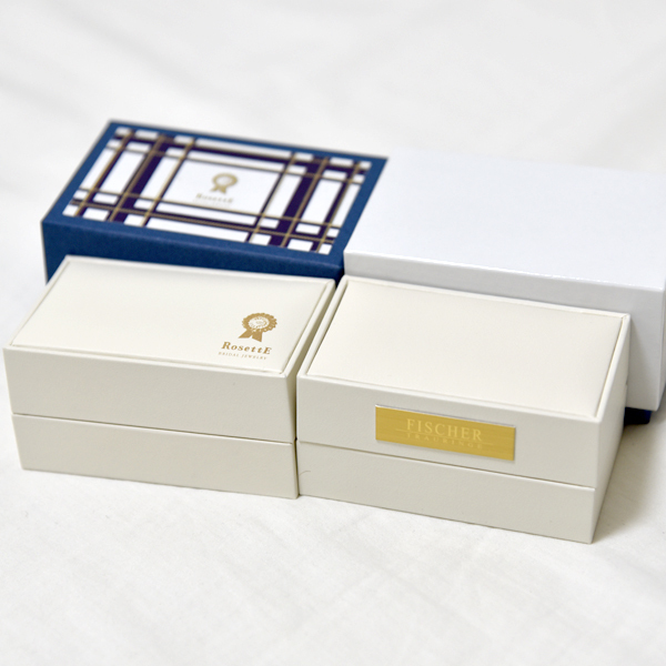 リングケース セット RosettE FISCHER フィッシャー ロゼット 指輪ケース 化粧箱 箱のみ 空箱 ペア まとめ拍卖