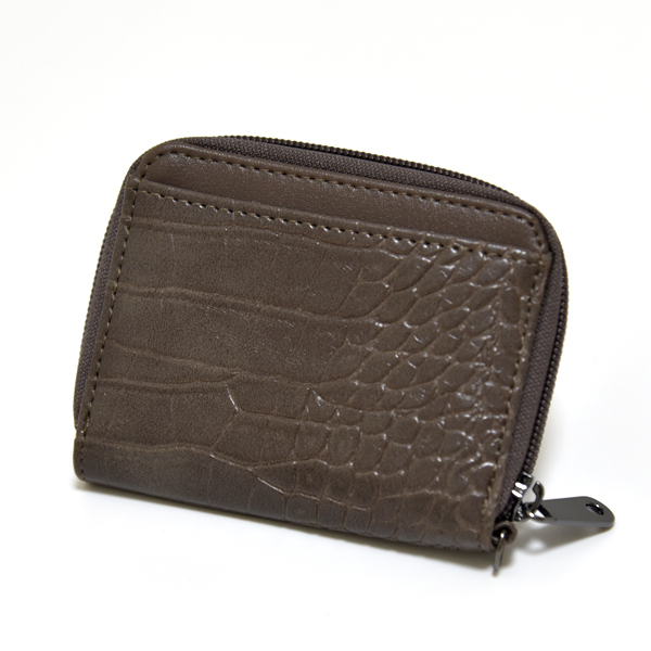 新品 小銭入れ ベージュ 財布 Valentino Michelle 未使用 レザー カードケース クロコ 型押し 二つ折り コンパクトウォレット拍卖