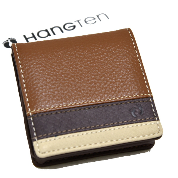 新品 本革 HANGTEN 小銭入れ ハンテン 牛革 レザー ボックス型 コインケース 未使用 メンズ ブランド コンパクト 小さめ ブラウン 茶色拍卖