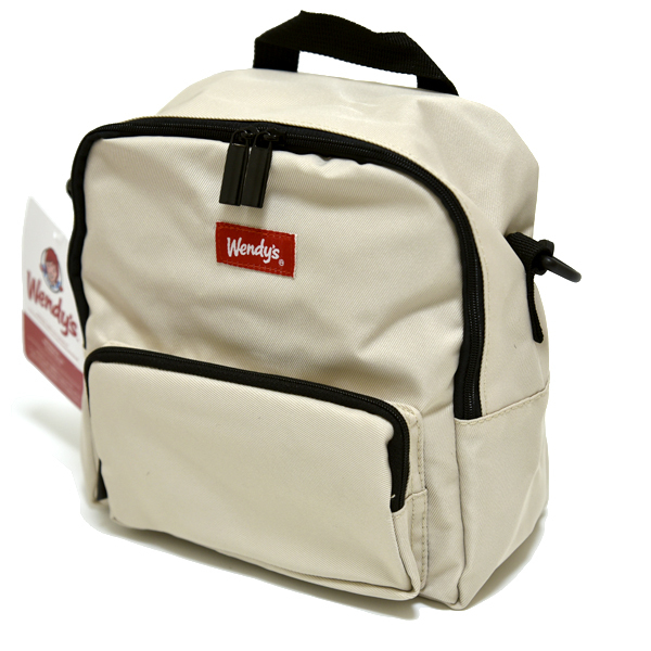 新品 Wendy's ショルダーバッグ ナイロン ベージュ ウェンディーズ メッセンジャーミニリュック かばん 未使用 レディース メンズ 斜め掛け拍卖