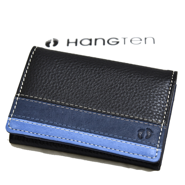 新品 本革 HANGTEN カードケース 名刺入れ ハンテン 牛革 レザー 未使用 メンズ ブランド カードホルダー カジュアル ブラック 黒拍卖
