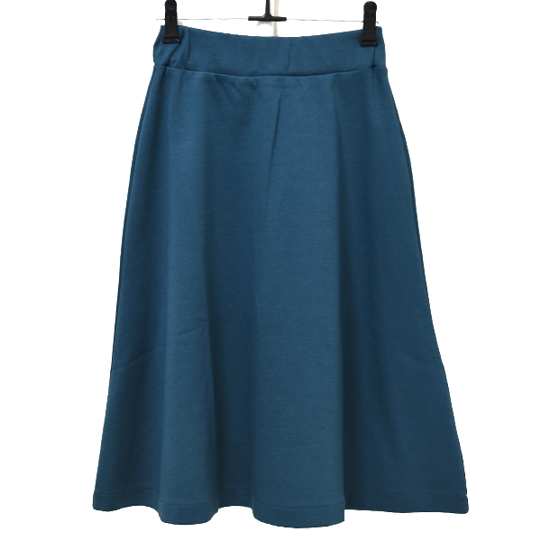 新品 ベルメゾン S フレアスカート ターコイズ グリーン ジャージ ストレッチ 緑 未使用 ストレッチ ひざ丈拍卖