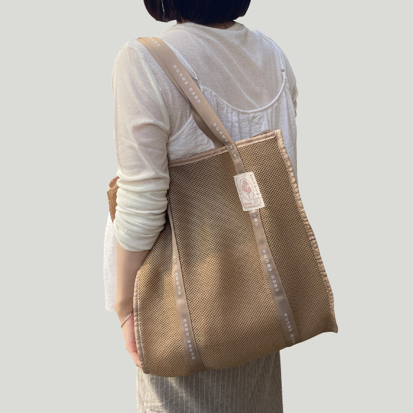 新品 coco sauna メッシュ トートバッグ ベージュ 軽量 温泉バッグ サウナ 銭湯 スイミングバッグ スパバッグ 未使用 レディース拍卖