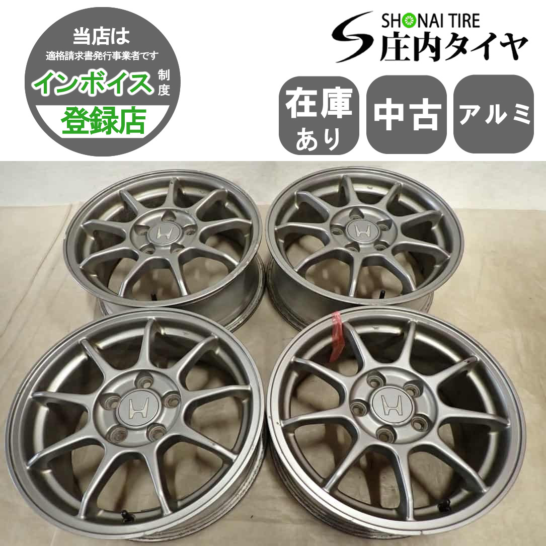 4本SET 会社宛 送料無料 16×6.5J ホンダ アコード トルネオ ユーロR CL1 純正 アルミ ホイール 5穴 PCD 114.3mm +55 ハブ径64mm NO,F8584拍卖