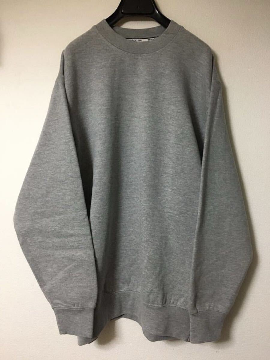 PROCLUB Heavy Crewneck Sweat M H/Grey スウェット グレー 無地 heavyweight pro club パーカー Tシャツ拍卖