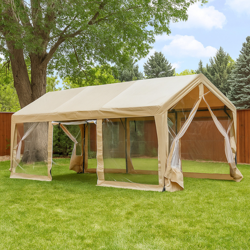 今が安い大型テント UV・防水 仮設倉庫 お祭り 車庫 ガレージテント 3×6m 1153480拍卖