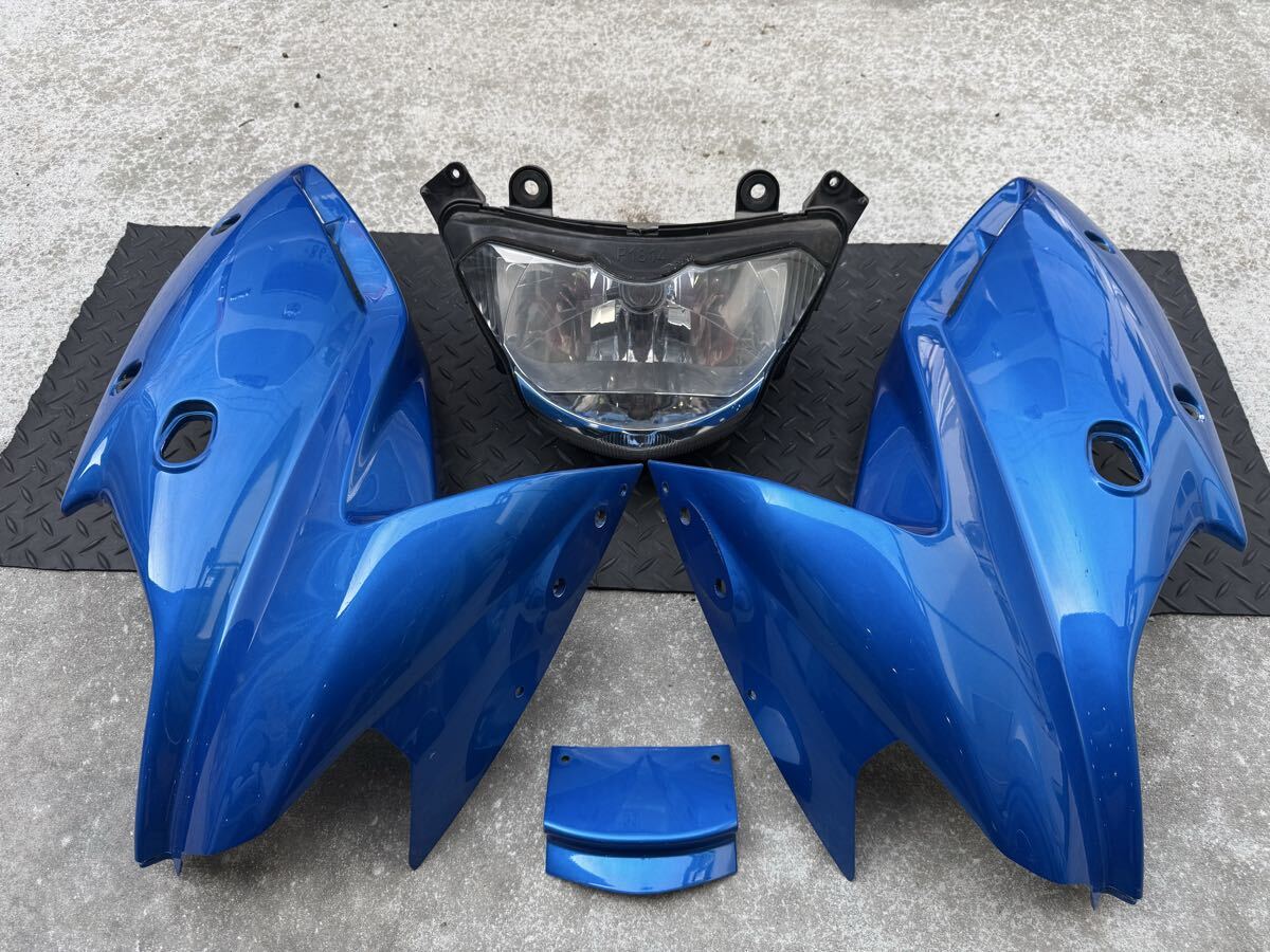 zr-7s アッパーカウル サイドカウル ヘッドライト付き 青拍卖