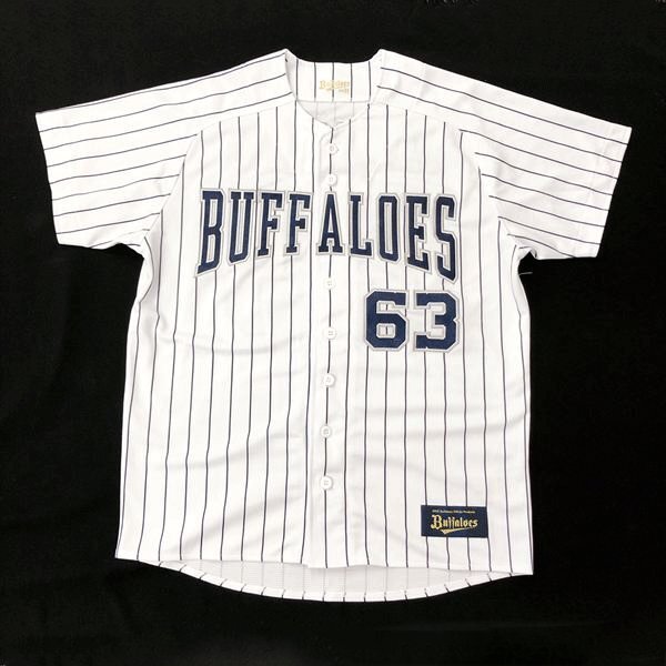 653*オリックスバッファローズ サード ユニフォーム 山崎颯一郎 Mサイズ レプリカ 【美品】クリックポスト可拍卖