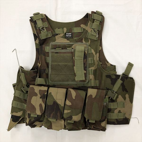 985*Eagle Force イーグルフォース プレートキャリア タクティカル ベスト 迷彩 サバゲ― ミリタリー拍卖
