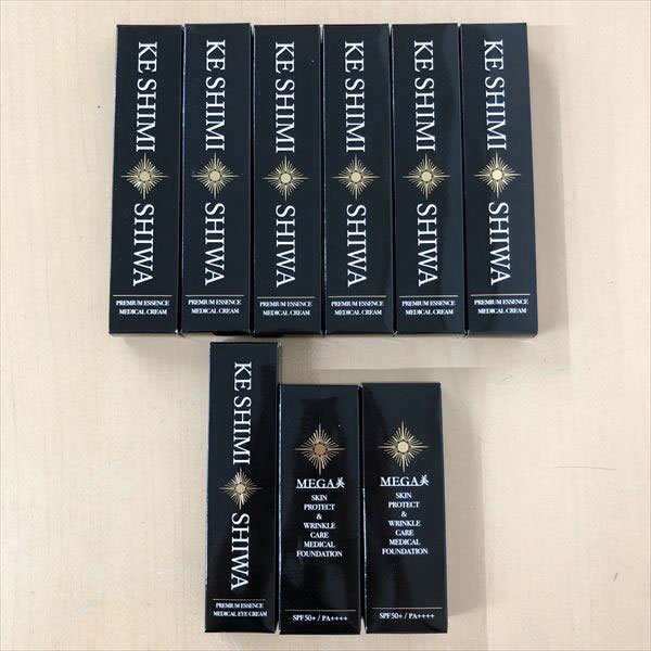 714*KE SHIMI SHIWA 薬用クリーム 22g 6本 薬用アイクリーム 15g MEGA美 薬用リンクルケア 美白リキッドファンデーションLO 26g 2本 未使用拍卖