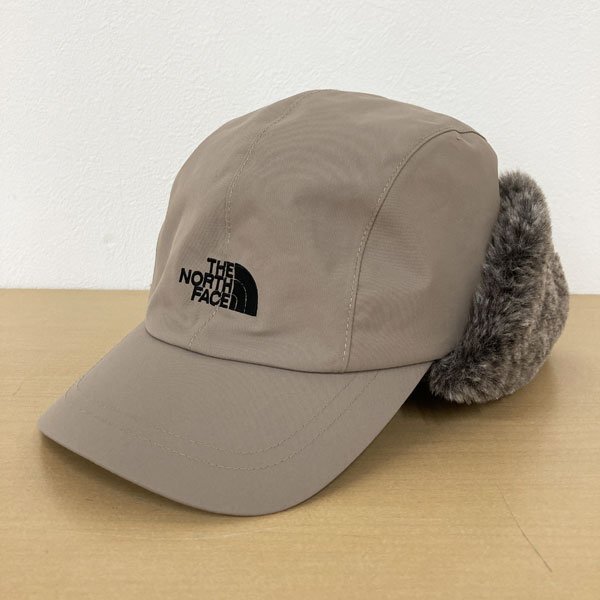 324*THE NORTH FACE ノースフェイス キャップ DRYVENT 裏ボア イヤーマフ付き 韓国ライン Mサイズ GRAYISH BEIGE拍卖